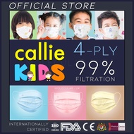 CALLIE Kids 4 PLY Premium 99% Filtration Surgical Disposable Face Medical Child Masks 50 Pcs XS Edit