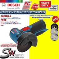 COMBO BOSCH 12V Cordless Angle Grinder GWS12V-76**SOLO or Battery & Charger Set  F.O.C 3x Cutting Di