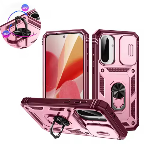 360 Degree Rotating Magnetic Ring Holder Case For Samsung A56 A55 A54 A53 A52 A36 A35 A34 A33 With C