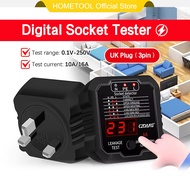 British Standard 10A/16A Universal Socket Tester Leakage Voltage Test Socket Detector Digital Displa