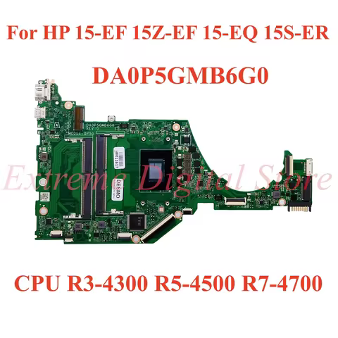 For HP 15-EF 15Z-EF 15-EQ 15S-ER Laptop motherboard DA0P5GMB6G0 with CPU R3-4300U R5-4500U R7-4700U 
