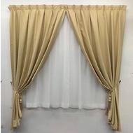 #B2 Ready Made Curtain 99%Blackout Siap Jahit Langsir Langsir RAYA Kain Tebal 100%Polyester Blackout