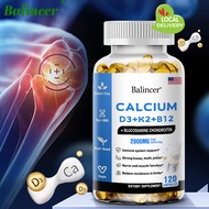 Calcium, Vitamin D3+K2+B12 supplement for bone, teeth, and neuromuscular function