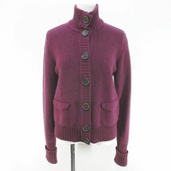 Akris Cardigan cashmere silk Long sleeves purple Direct from Japan Secondhand