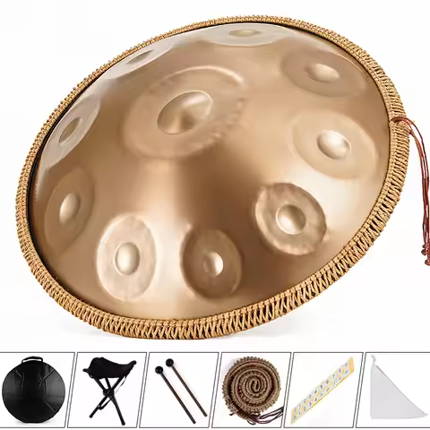 22 Inch Handpan 432HZ 440HZ Handpan Drum Handmade Meditation Professional Handpans Musical Instrumen