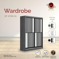 【𝚂𝙸𝙰𝙿 𝙿𝙰𝚂𝙰𝙽𝙶】 Eudora 4 feet Sliding Door Wardrobe /4ft  Sliding Wardrobe /Almari Baju 4 Kaki /4尺衣橱