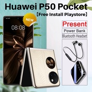 【Free Install Playstore】Huawei P50 Pocket / HarmonyOS 2.0 /  Snapdragon 888 4G / Foldable OLED