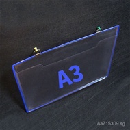 File Bag Workshop Display Clip File Box Excellent Transparent A3Hanging File Box Document Bag E6NX