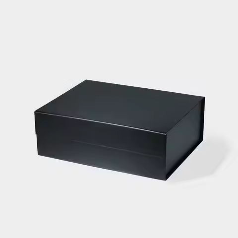 Geotobox 33x25.5x11.5cm | 31.4x24.5x11.1cm Popular A4 Deep Size Black and White Luxury Rigid Magneti