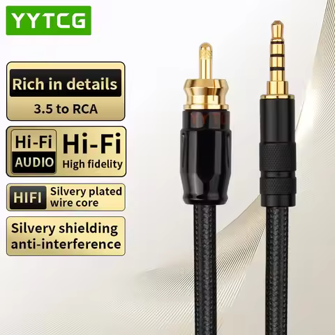 SPDIF Coaxial Cable HIFI 3.5mm 4-Poles To RCA SPDIF Coaxial Digital Audio Cable HiFi Home Theater fo