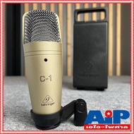 BEHRINGER C1 ไมค์สตูดิโอ c-1 (ไมโครโฟนคอนเด็นเซอร์แบบ Large-Diaphragm พร้อมแพทเทิร์นการรับเสียงแบบ C