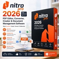 SELF REDEEM ✅🔥 Nitro Pro 2026 For Windows 10 / 11 | PDF Editor Converter Creator & Document Manageme