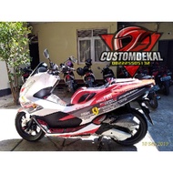 PCX FERRARI FIAT MOTORCYCLE DECAL STICKER