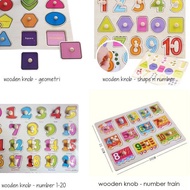 Wooden Knob / Toy Puzzle Knob Puzzle Directly Message
