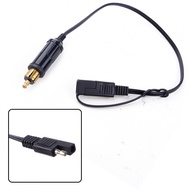 14in/35cm DIN Hella Powerlet Plug To SAE Adapter Connector Cable For BMW Motors