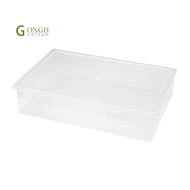 Plastic File Organizer Transparent Square Storage Box A4 Storage Box File Storage Box