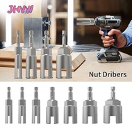 JHVW Butterfly Bolt Socket Sleeve, Steel H10/12/14/16/18 Wing Nut Driver Slot, Practical H11/13/15/1