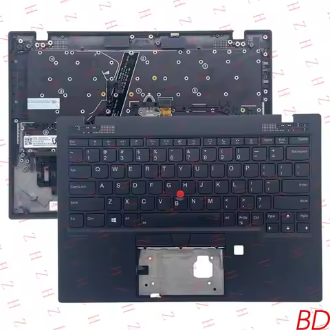 P+ 5M11B38317 Palmrest Shell With Backlit Keyboard For Lenovo Thinkpad X1 Nano Gen1