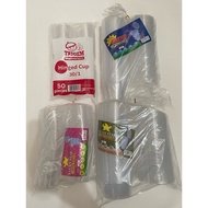 1 pack (50pcs) Hinge cup (1oz, 2oz, 4oz, 5oz) hinge cup/ sauce cup with lid