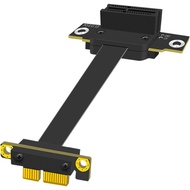 【Direct from Japan】GLOTRENDS 100mm PCIe 3.0 X1 Riser Cable (-90 Degree to 90 Degree), Supports PCIe 