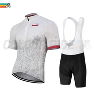 Poland National Bike Team Jersey Set Men Cycling Clothing Bicycle Sweatshirt Suit Summer Breathable 