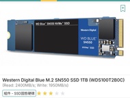 Western Digital Blue SN550 M.2 NVMe SSD 1TB