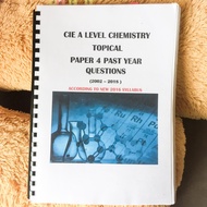 CIE A LEVEL 9701 CHEMISTRY TOPICAL Paper 4 past years (second hand)