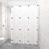 Xinxuan Bathroom curtain waterproof cloth partition, bathroom, no punching, anti mold, shower hanging curtain, door curtain set, curtain