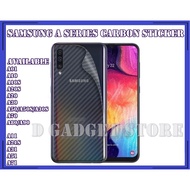 SAMSUNG GALAXY A70/SAMSUNG GALAXY A80/SAMSUNG GALAXY A90 Back Carbon Fiber Sticker