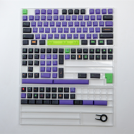 คีย์บอร์ด NO.1 EVA ลายอะนิเมะญี่ปุ่นเมชา keycap 129ปุ่มสีย้อม-ซับเชอร์รี่โปรไฟล์ PBT หมวกสำหรับเชอร์