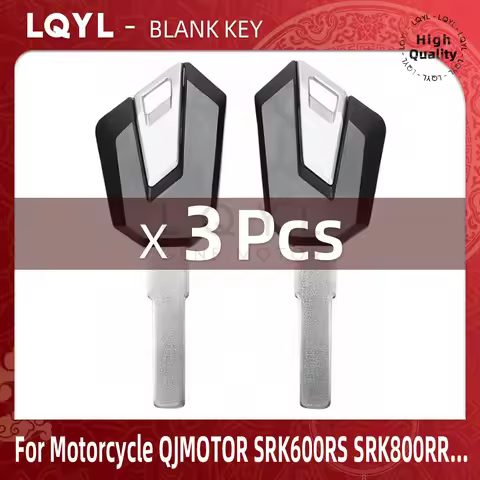 3Pcs Motorcycle Foldable Blank Key Key Embryo For QJMOTOR SRK600RS SRK800RR SRK800RS QJ600RS QJ800RR