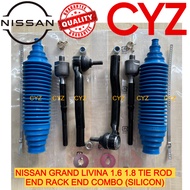 Combo Set NISSAN GRAND LIVINA 1.6 1.8 / LATIO / SYLPHY / NV200 Tie Rod End / Rack End / Steering Boo