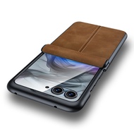 Leather Phone Case For Motorola Moto Razr 6 /Razr 50/RAZR+ 2025/Razr 50U Phone Cover
