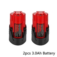 Brand new For 12V Milwaukee Battery 3Ah Compatible with Milwaukee M12 XC 48-11-2410 48-11-2420 48-11
