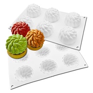 Silicone Mold Flower Santa 6 Holes