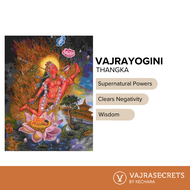 Vajrayogini (Flying) Thangka - A3 Canvas/Poster Canvas