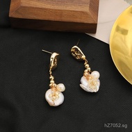 Earrings Natural Versatile Freshwater Jewelry High-Quality Pearls!Color Retention18k Earrings Electr