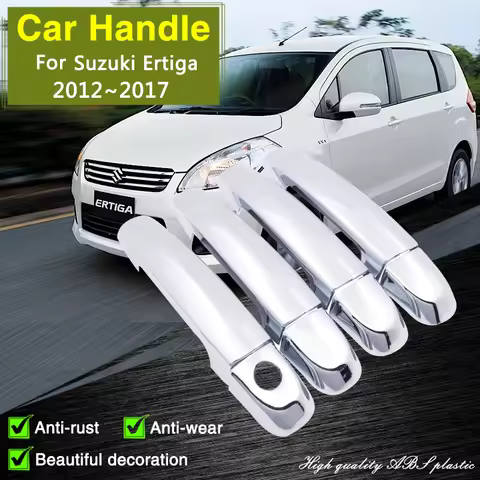 for Suzuki Ertiga ZE 2012 2013 2014 2015 2016 2017 Chrome Smart Door Handle Cover Car Exterior Prote