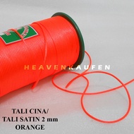 Chinese Rope Chinese Satin Rope/ 2 mm Orange Meter