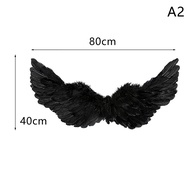 Angel Wings White Black Wings Adults Children Birthday Gift Cosplay Wings Stage Performance Hallowee