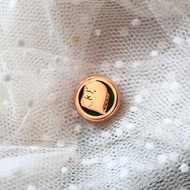 口罩香氛釦-小恐龍-金(香氛扣) ( 可加購精油、棉芯)