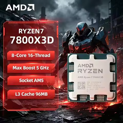 AMD Ryzen 7 7800X3D R7 7800X3D CPU 8-Core 16-Thread 5GHz Unlocked Desktop Processor Socket AM5 Gamin