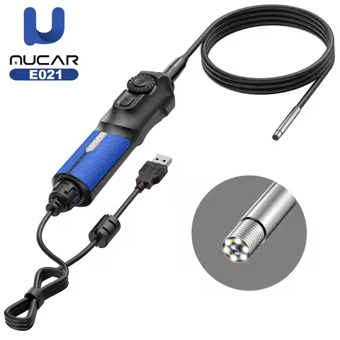 MUCAR E021 USB Inspection Endoscope 5.5mm Lens IP67 Waterproof 90cm Cable HD 6 LEDs Borescope for TH