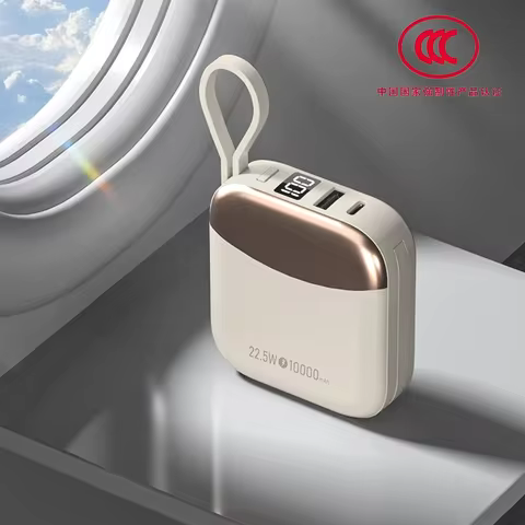 CCC Chinese Certification 10000mAh Mini Power Bank 66W Fast Charge Powerbank External Battery for iP