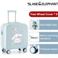 Luggage Travel Bag Cinnamoroll Luggage 18inch With Cup Holder Trolley Bag Hand Carry Luggage