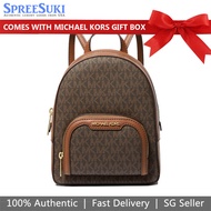 Michael Kors Backpack In Box Extra Small Jaycee Signature Brown 35T2G8TB1B