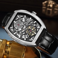 Jam Tangan Pria Belleda 9644 Strap Kulit Automatic Anti Air Mewah Original