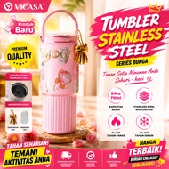 VICASA (26oz/ 750ml) Stainless Steel Coffee Tumbler, Lid and Vacuum Flask Lasts 24 Hours Aesthetic, 