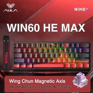 Win60 AULA Win68 HE Esports Magnetic Switch Keyboard Rapid Trigger 8K Return RGB Hotswap 60% 68%