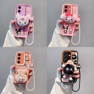 Casing Samsung   A36(5G) / A56(5G) Cute Melody/Kuromi/Big Eyes Coal Ball/Labu Cartoon 3D Plush Doll 